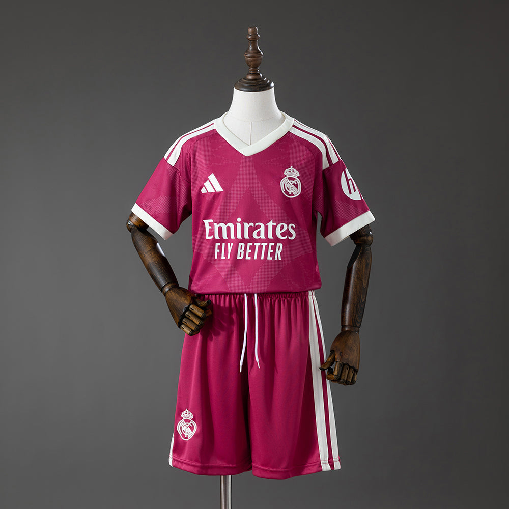Kit Criança Alternativo Bordeaux Real Madrid 2026/2027