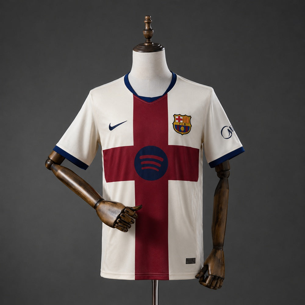 Camisola Alternativa Creme Barcelona 2026/2027