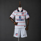 Kit Criança Alternativo Branco Atlético Madrid 2026/2027