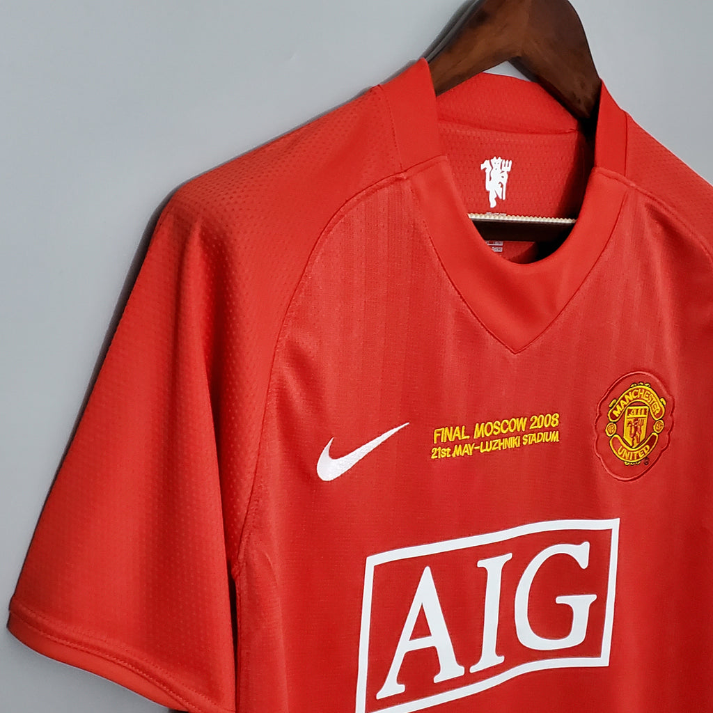 Camisola Retrô Manchester United 2007/2008