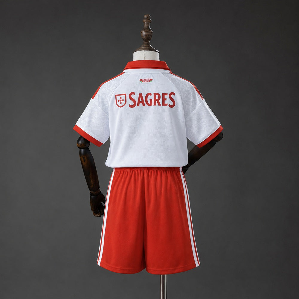Kit Criança Alternativo Branco SL Benfica 2026/2027