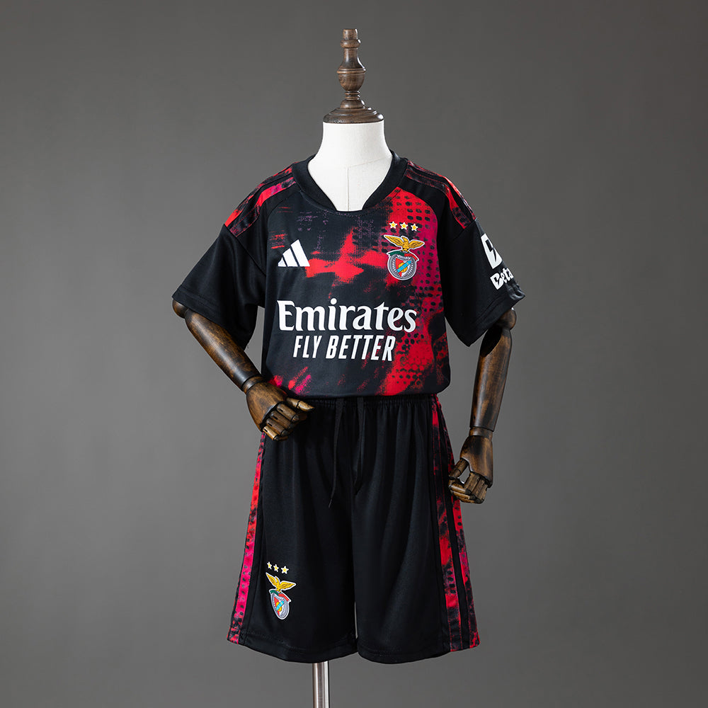 Kit Criança Alternativo Preto SL Benfica 2026/2027