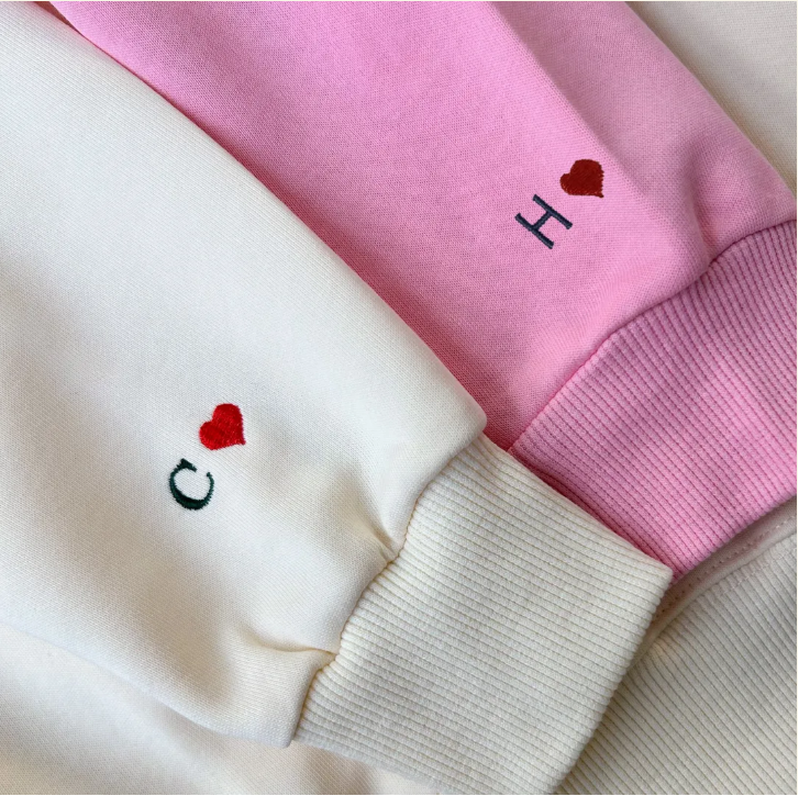 Conjunto de Casal Personalizado "Iniciais com Coração"