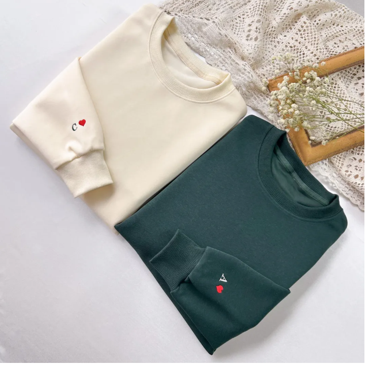 Conjunto de Casal Personalizado "Iniciais com Coração"