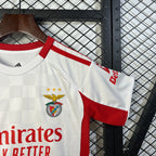 Kit Criança Alternativo Branco SL Benfica 2025/2026