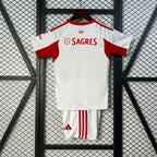 Kit Criança Alternativo Branco SL Benfica 2025/2026
