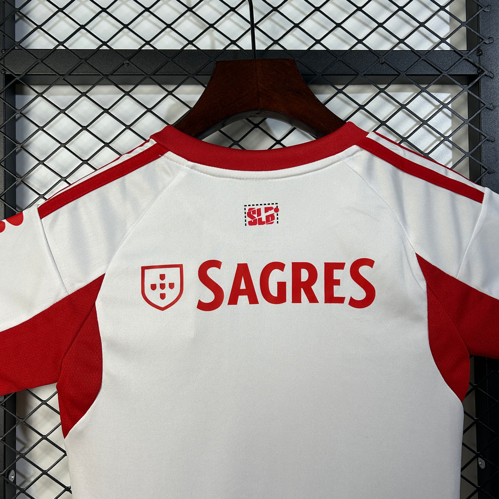Kit Criança Alternativo Branco SL Benfica 2025/2026