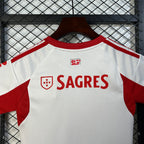 Kit Criança Alternativo Branco SL Benfica 2025/2026