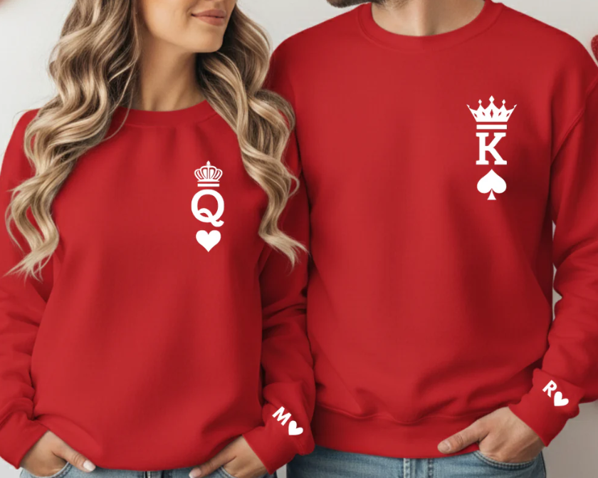 Conjunto de Casal "King & Queen Card Symbol"