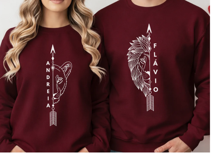 Conjunto de Casal Personalizado "Reis da Selva"