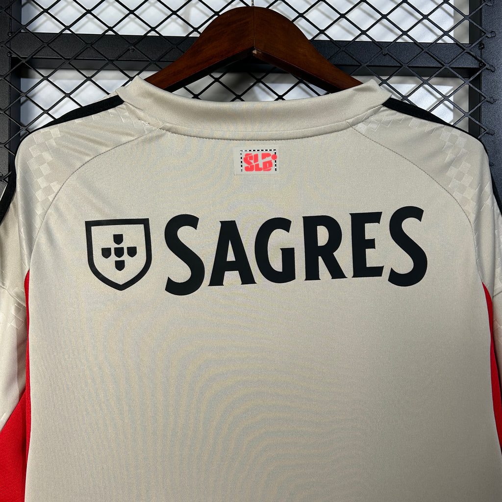 Camisola Alternativa Bege SL Benfica 2025/2026