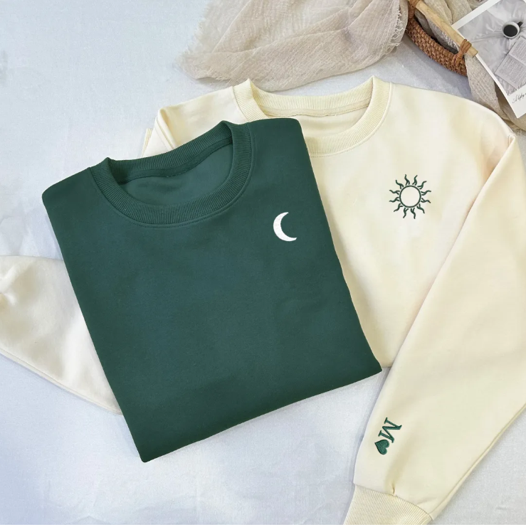Conjunto de Casal Personalizado "Sol & Lua Minimal"