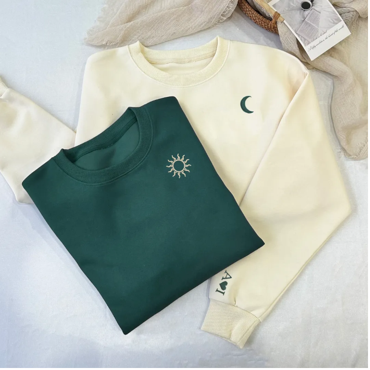 Conjunto de Casal Personalizado "Sol & Lua Minimal"