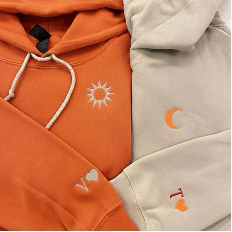 Conjunto de Casal Personalizado "Sol & Lua Geométricos"