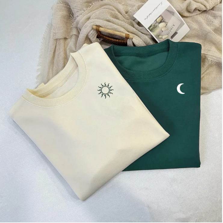 Conjunto de Casal Personalizado "Sol & Lua Minimal"