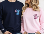 Conjunto de Casal Personalizado "Stitch & Angel"