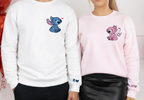 Conjunto de Casal Personalizado "Stitch & Angel"