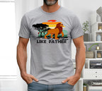 Conjunto Pai e Filho Personalizado "Like Father, Like Son" – Rei Leão