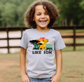 Conjunto Pai e Filho Personalizado "Like Father, Like Son" – Rei Leão