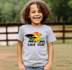 Conjunto Pai e Filho Personalizado "Like Father, Like Son" – Rei Leão